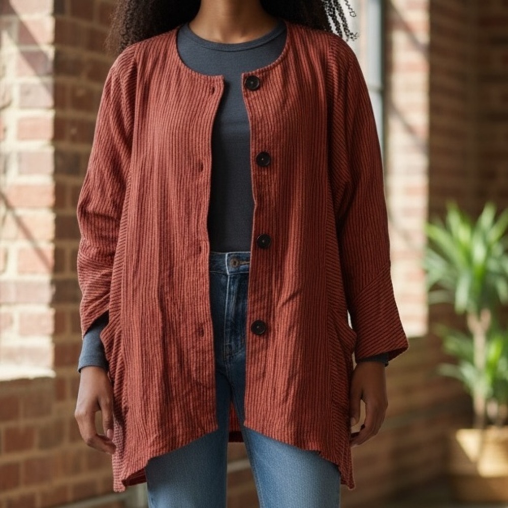 Mill Valley Hobo Striped Cotton Blend Paint Shirt